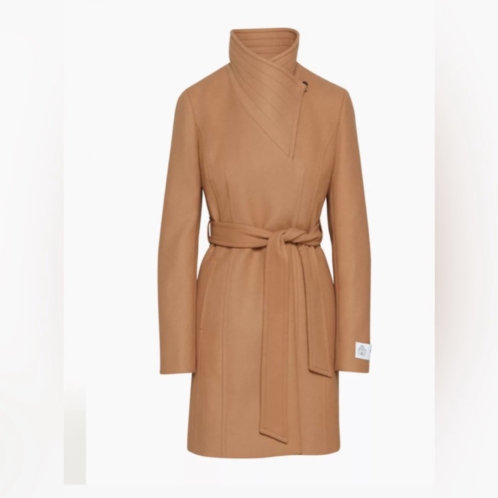 Aritzia Camel Connor Babaton Italian Wool Coat